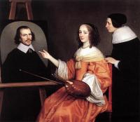 Gerrit van Honthorst - Margareta Maria De Roodere And Her Parents